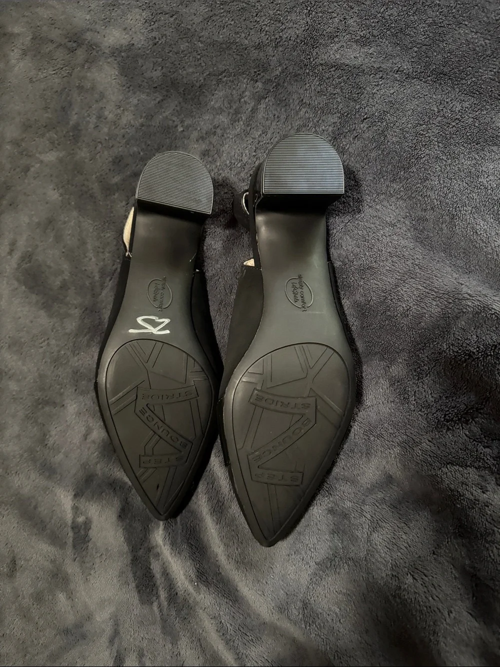 Life Stride Black Slingback Block Heel Pumps - Picture 7 of 7